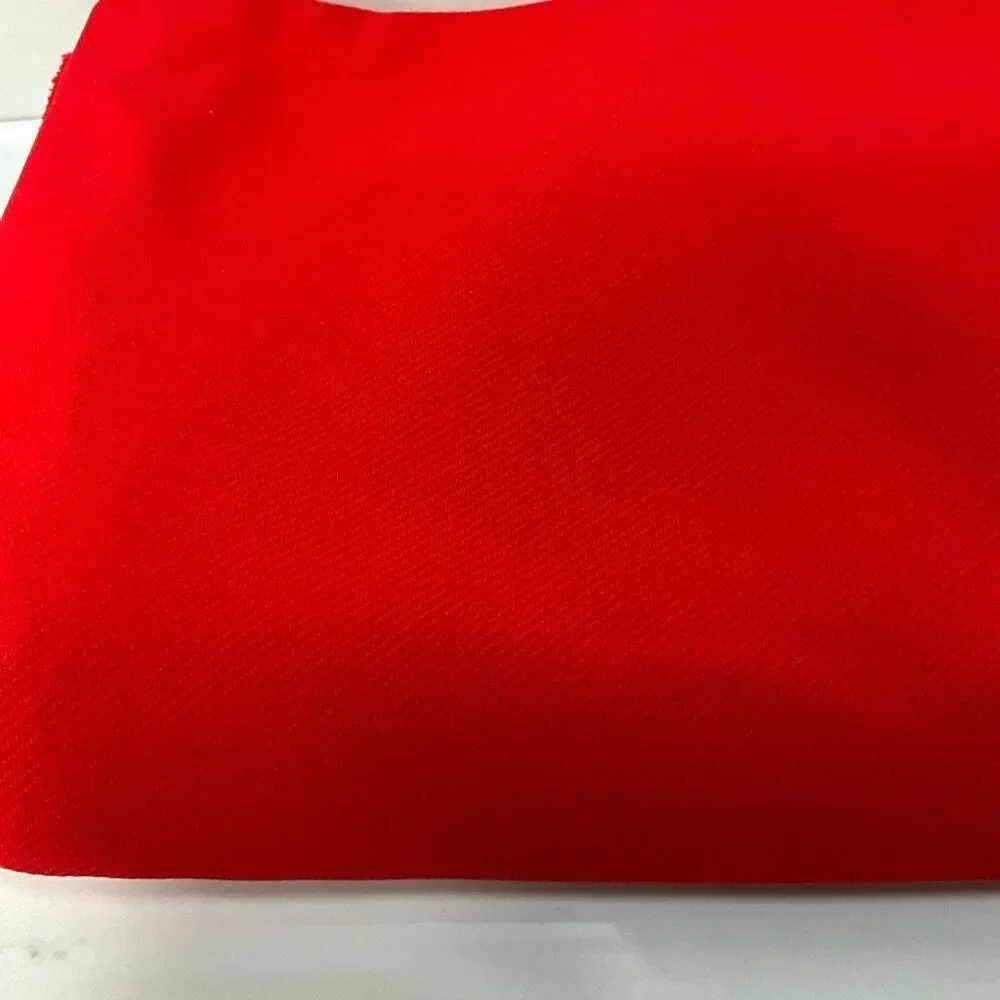 Vintage Thick Red Knit Fabric 1.5 yards